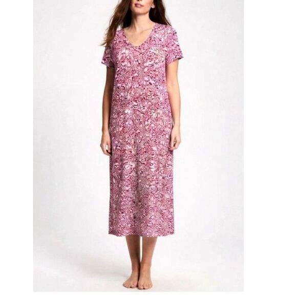 Soma Other - Soma Cool Nights Short Sleeve Long Sleepshirt Sz XL NWT Cozycore